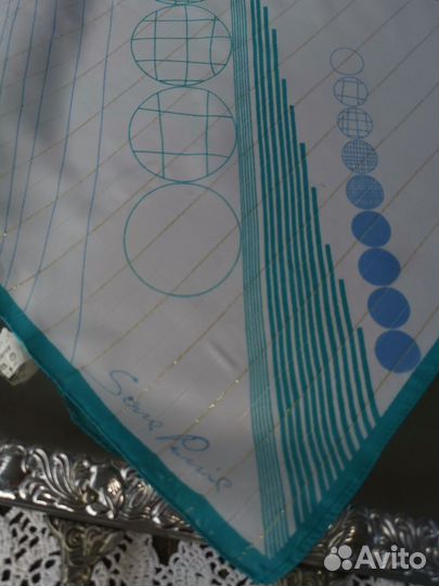 Винтажный красивый платок люрекс