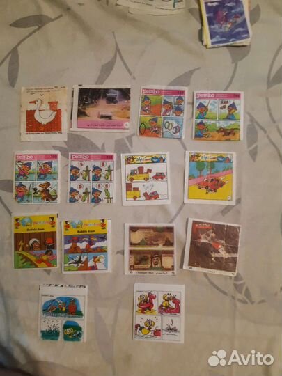 Вкладыши от жвачек