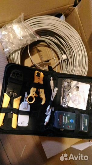 Сетевой кабель для интернета плюс инструмент