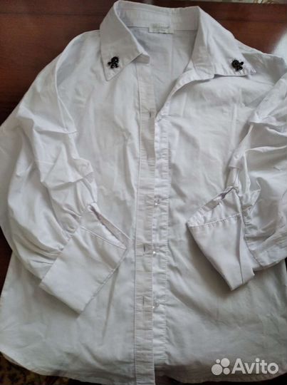 Рубашка белая для школы, 140