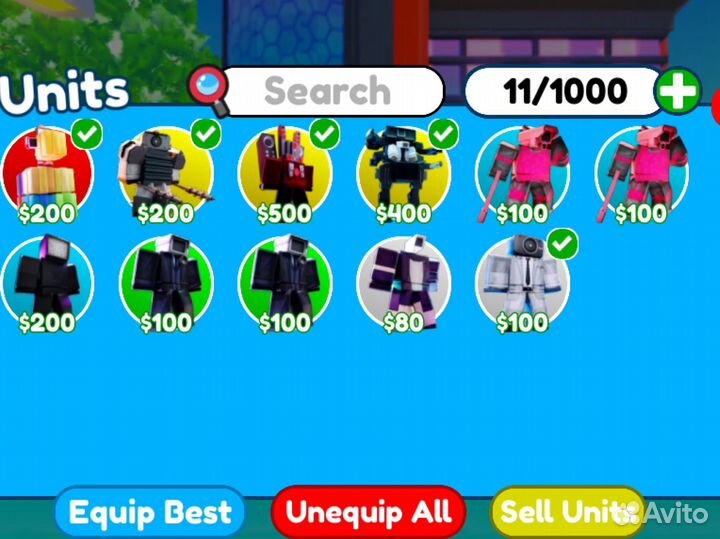 Юниты в toilet tower defense