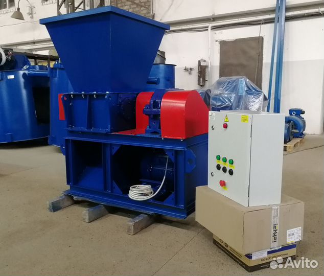 Двухвальный шредер дшв-мини 400, усиленный