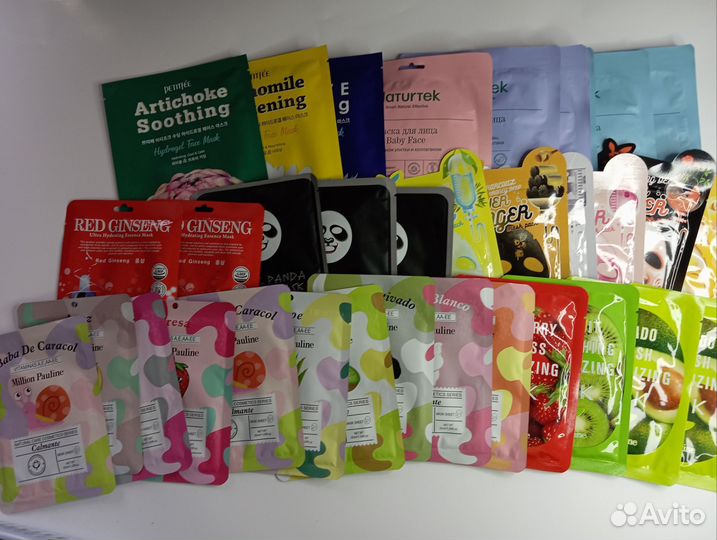 Косметика. Тканевые маски для лица