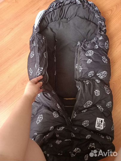 Зимний конверт в коляску leokid