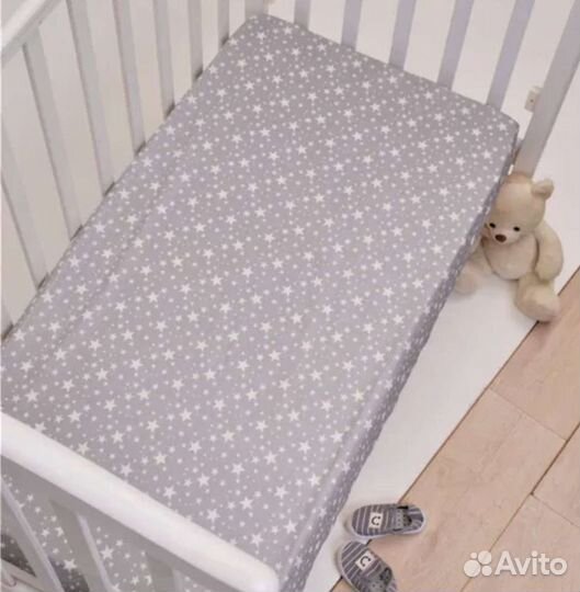 Простынь на резинке 120 60