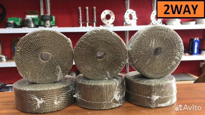 Термолента 1500 градусов базальтовая 50мм'*10м