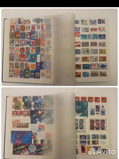 Большой альбом с советскими марками