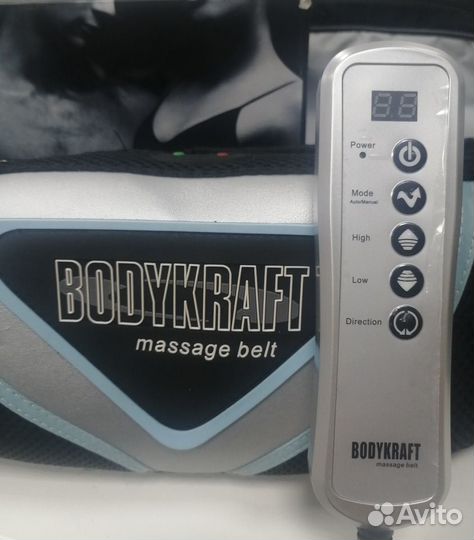 Вибромассажный пояс Bodykraft для спины и попы