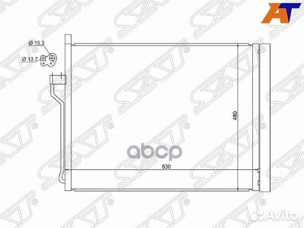 Радиатор кондиционера BMW 5-Series 09-17 / 6-Se