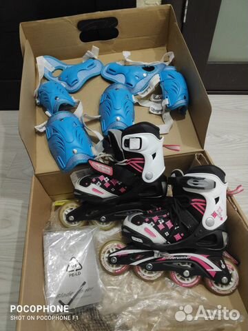 Роликовые коньки детские раздвижные