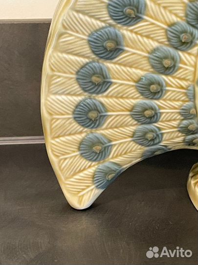 Ваза Павлин Фарфор lladro лладро Испания