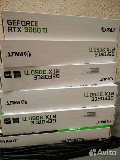 Видеокарта rtx 3060ti lhr 6 штук