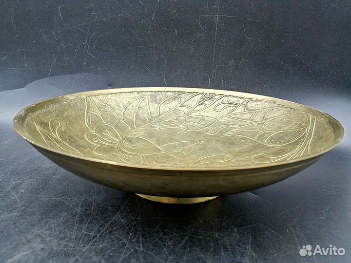 Фруктовница латунная 