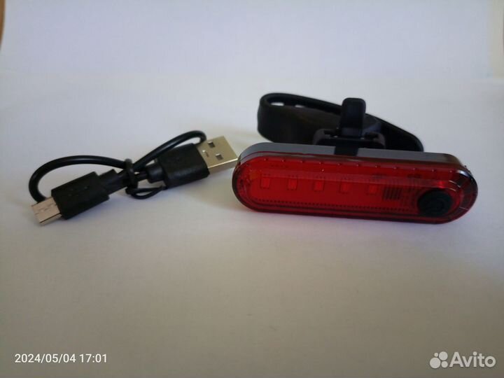 Задний вело фонарь USB