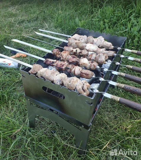 Мангал, 49х29х36.5 см, сталь, 2 мм