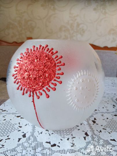 Ваза для декора, цветы