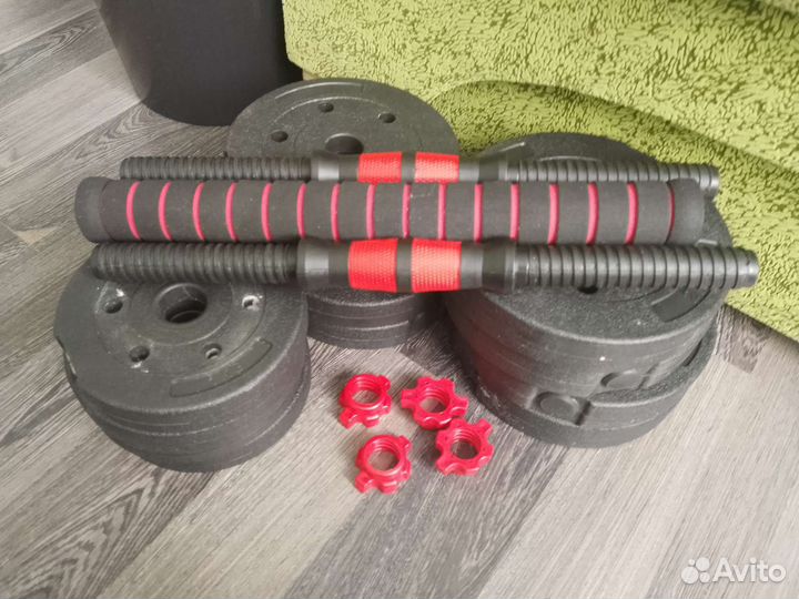 Гантели, штанга 19 кг