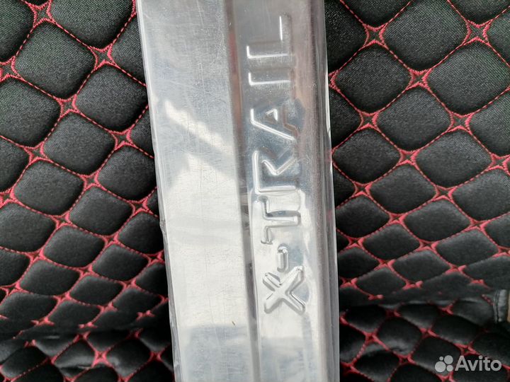 Накладки на пороги Ниссан Х-треил