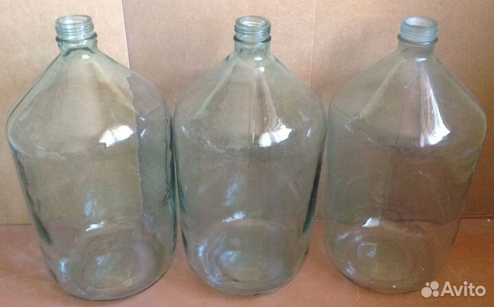 Бутыли 5, 10 и 20 литров