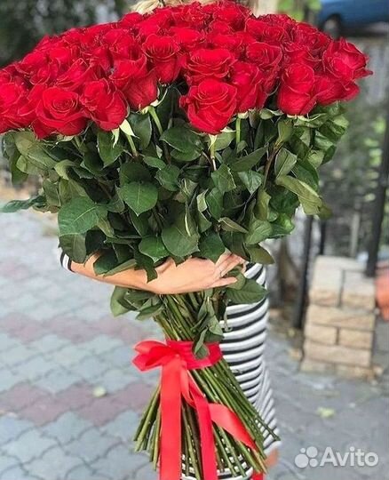 Высокие розы Доставка цветов