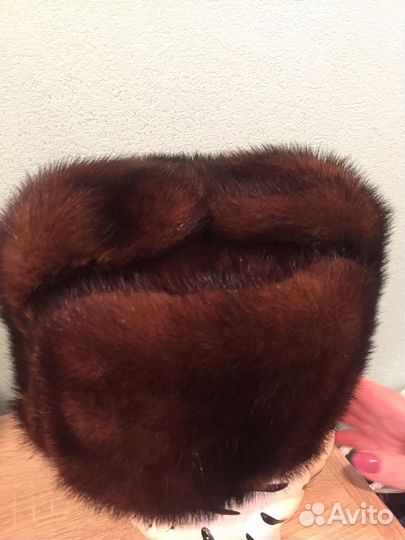 Норковая шапка мужская