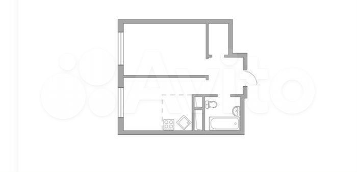 2-к. квартира, 33,3 м², 6/23 эт.