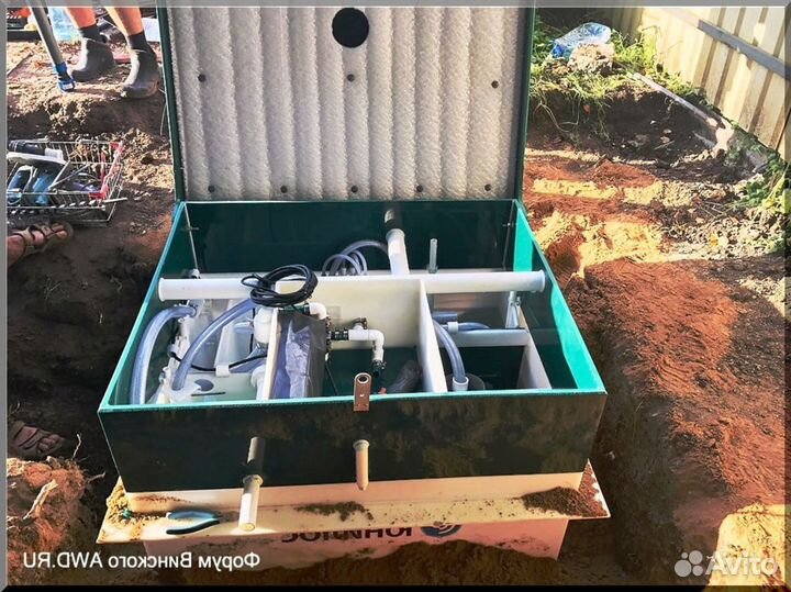 Установка септика. Рассрочка 12 мес