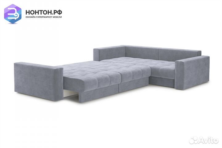 Диван угловой тик-так Монарх М3У1 серый