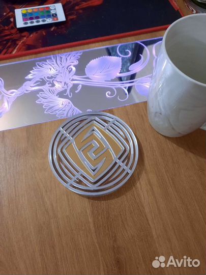 Genshin impact/ Подставка под кружку/Гео