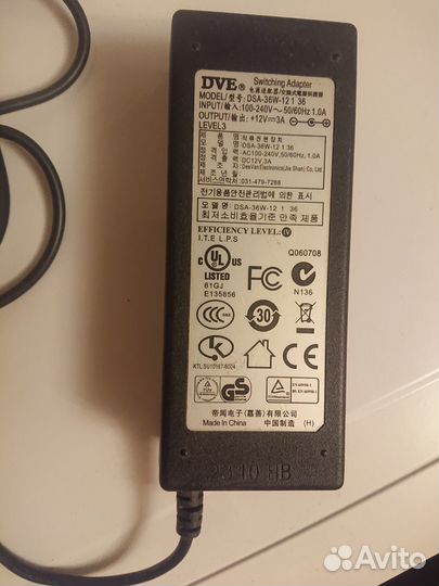 Блок питания для телевизора и монитора DSA-36W-12