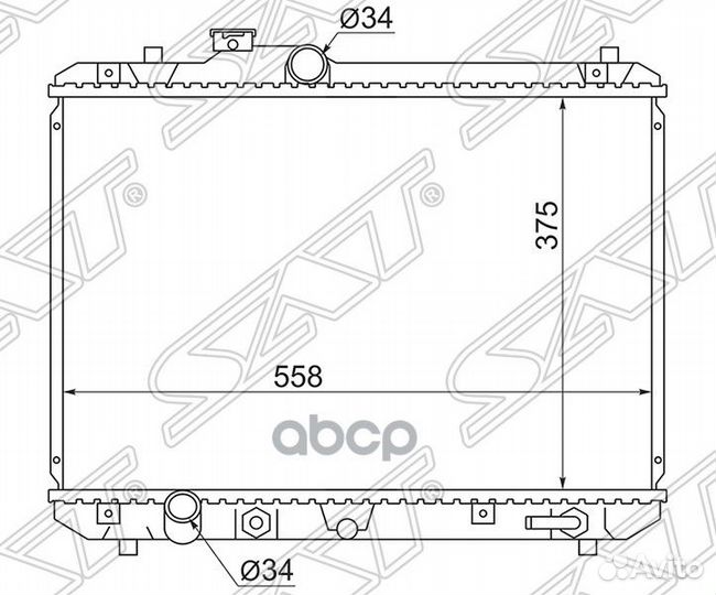 Радиатор Suzuki Swift 03-10 SK0008 Sat