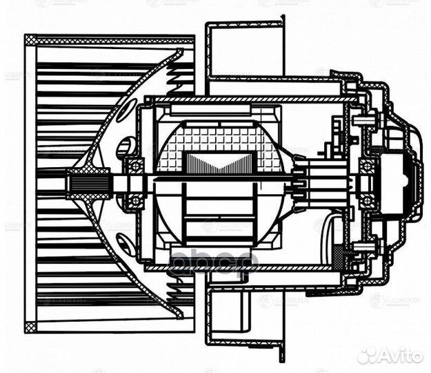 Мотор отопителя Duster 2 LFH0980 luzar