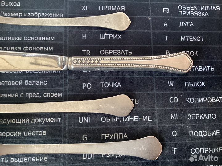 Набор вилки ложки ножи Таллин мельхиор мнц