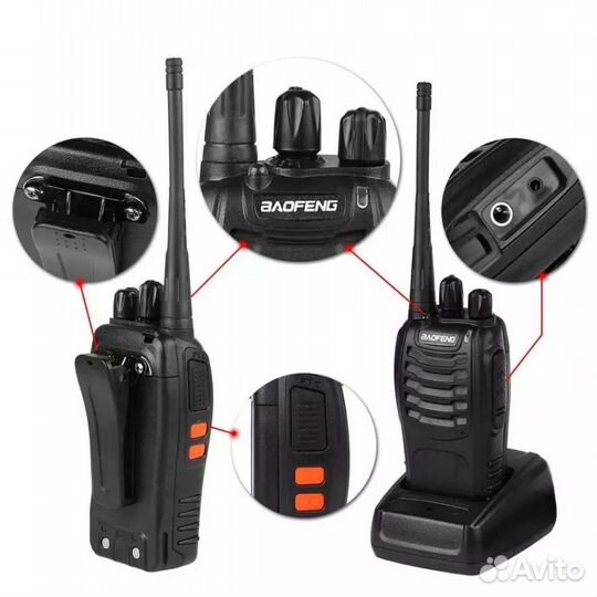 Рации Baofeng bf-888s Новые 2 шт.ком(USB зарядное)