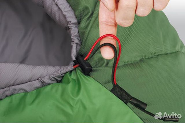 Мешок спальный mountain зеленый, правый, 9221.0