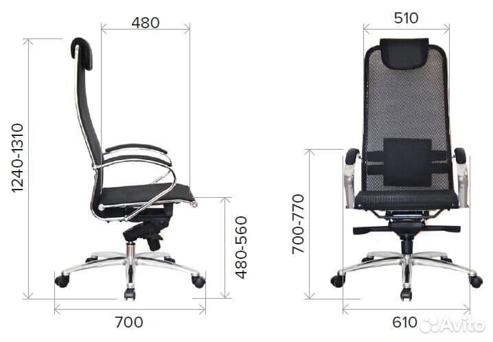 Кресло офисное Everprof Deco Сетка Черный