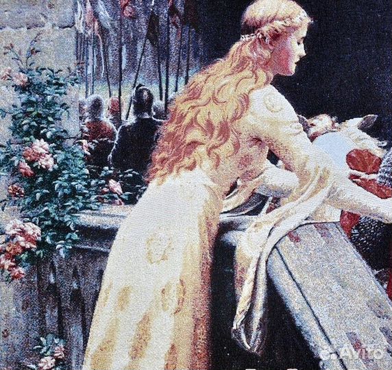 Гобелен прощание дамы с рыцарем