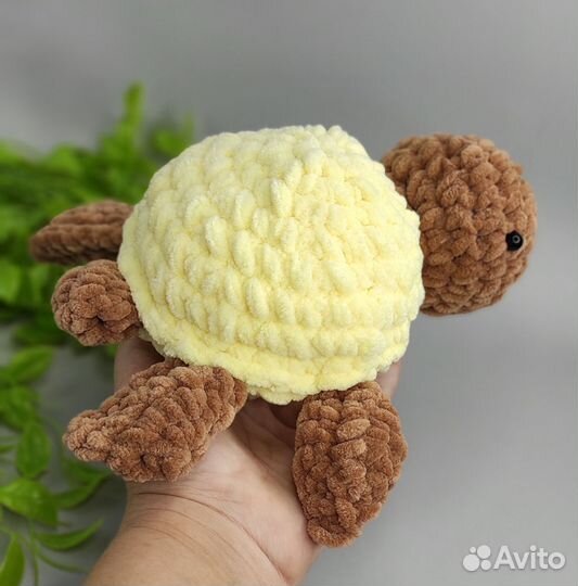 Плюшевая игрушка ручной работы. Плюшевая черепаха