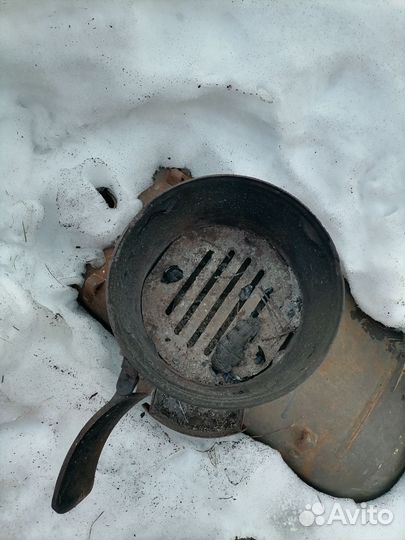 Печь чугунная под казан