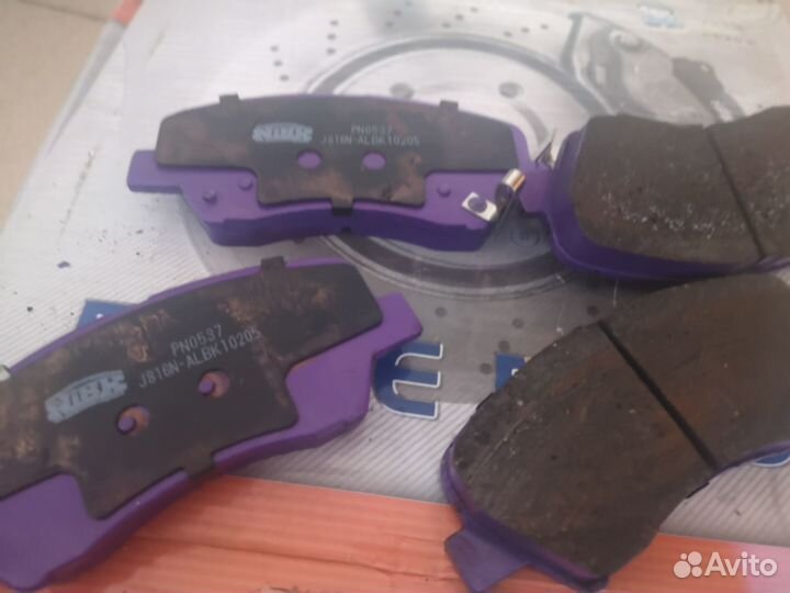 Колодки дисковые передние Solaris 10, Rio 10