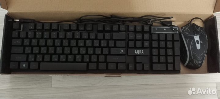 Игровая клавиатура и мышка с подсветкой Defender