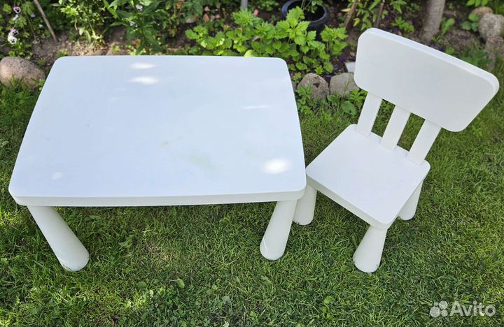 Стол и стул IKEA mammut