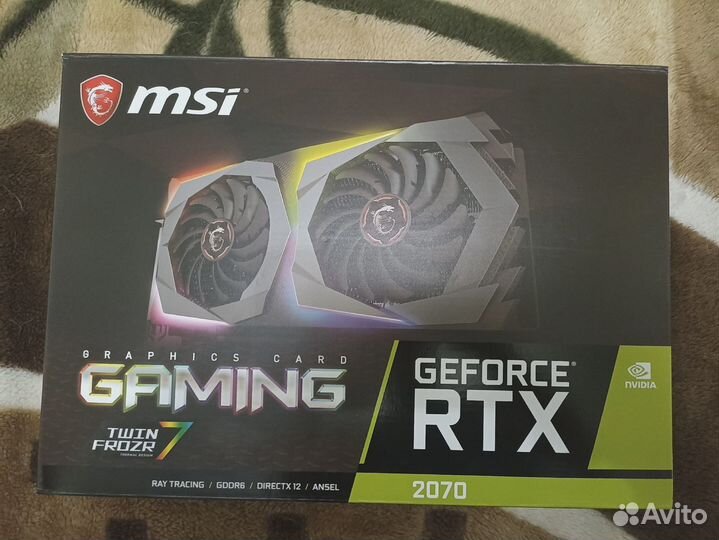 Видеокарта RTX 2070 MSI gaming 8гб