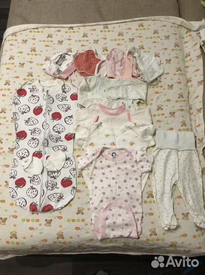 Детские вещи пакетом для девочки с рождения