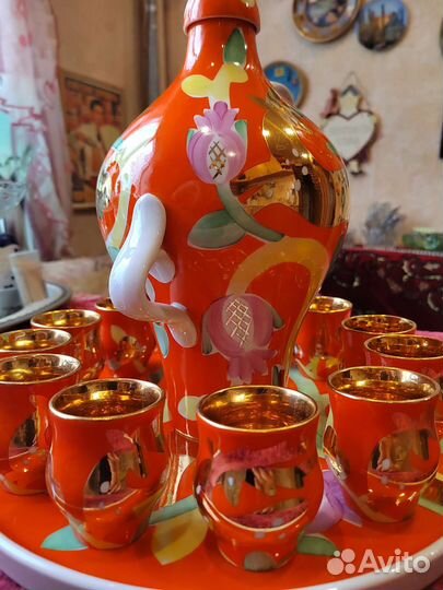 Ликёрный набор Золотой олень 1986 г. Дулёво