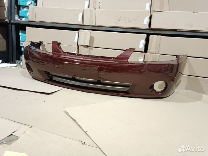 Бампер передний KIA spectra цвет R5 красный перец