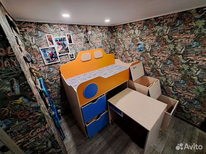 Детская кровать модульная