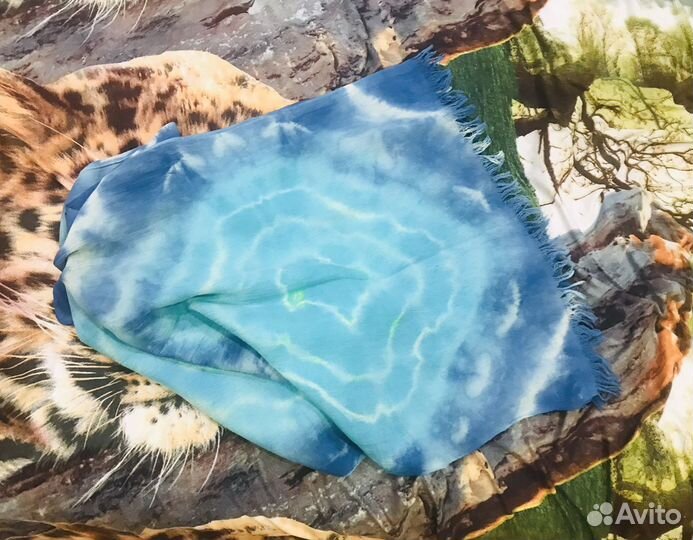 Шарф в технике Батик