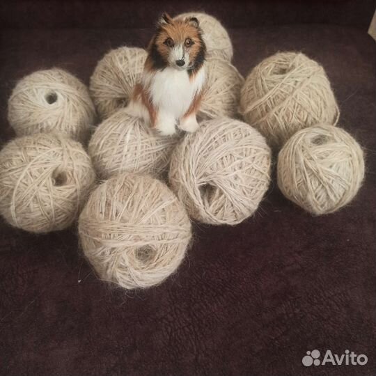 Пряжа из пуха собаки