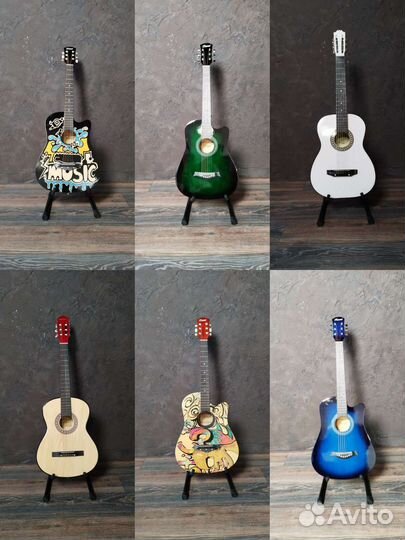 Гитара+комплект 7 в 1